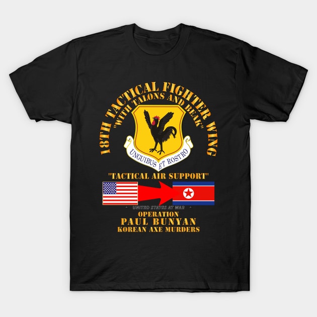 Operation Paul Bunyan - 18th Tactical Fighter Wing - Korea T-Shirt by twix123844